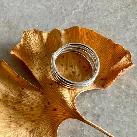 SILVER SMOOTH SPIRAL RING