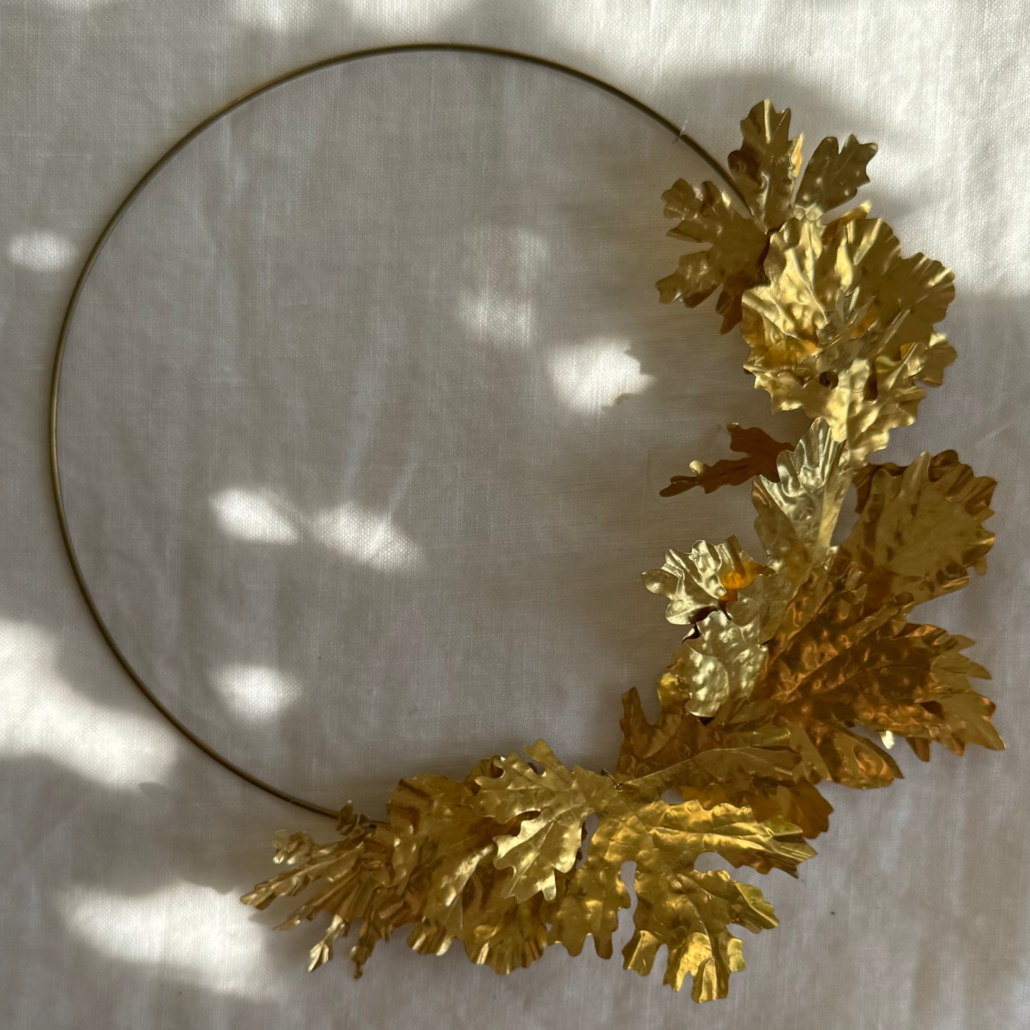 WORKSHOP - BRASS LEAF WREATH
